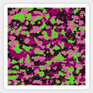 Orchid lime Digital Camouflage Sticker